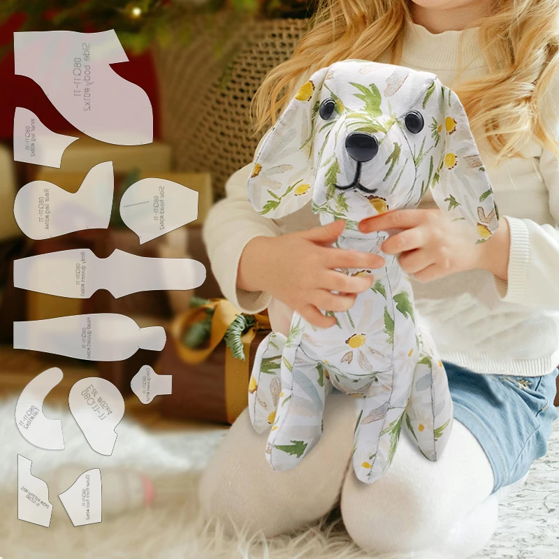 Beagle Dog Making PET Templates DIY Dog Shape Pattern Quilting Stencil Handmade Sewing Tool Template 11pcs sewing template