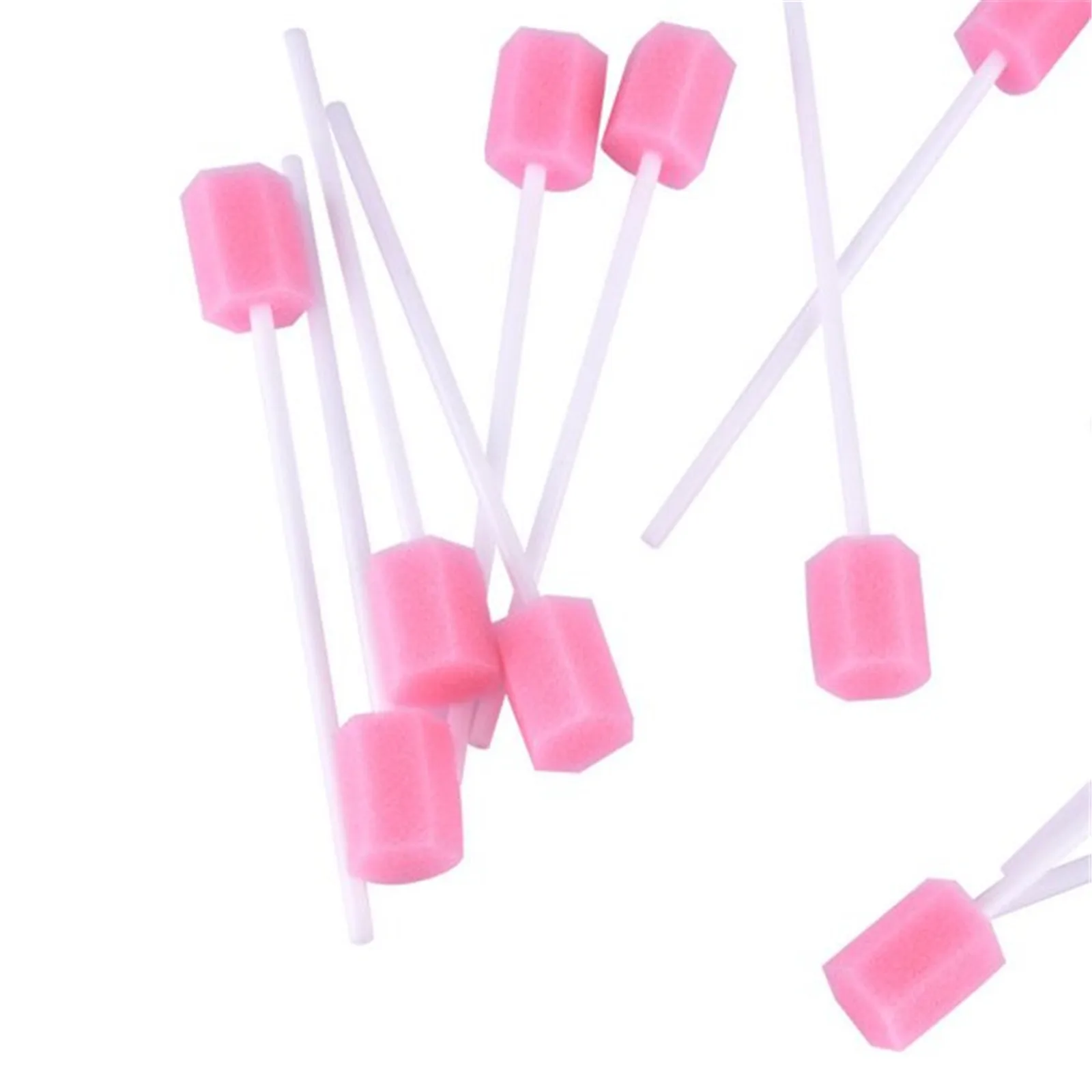 100pcs Cleaning Mouth Swabs Foam Sputum Sponge Stick For Oral Medical Use Oral Care Disposable Oral Care Sponge Swab Tooth 5