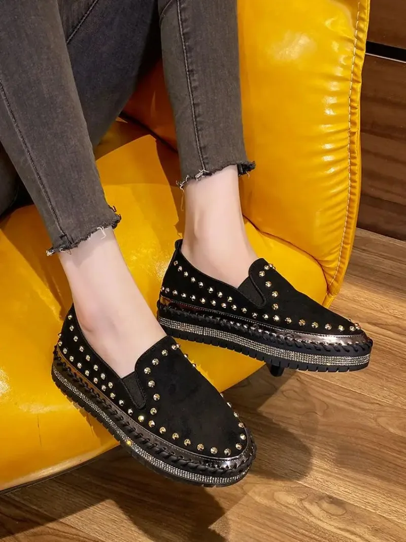 Scarpe Da Donna Mocassini Calzature Da Donna Canvas Low High On Platform Rock Con Spedizione Gratuita Offerta Di Lusso Nuovo In Arrivo 2024 Scarpa A