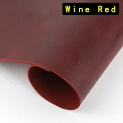 2mm Thick Color - Changing Retro Cowhide Leather - Handmade DIY Top Layer - 20x30cm (Red)