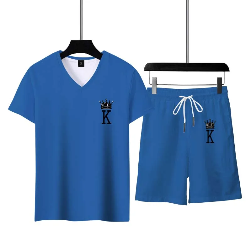 Men Summer Sportwear Tracksuit For Male Jogging Fashion 3D Print Outfit T-Shirt Sets Oversize Pants Suit Vintage Designer
