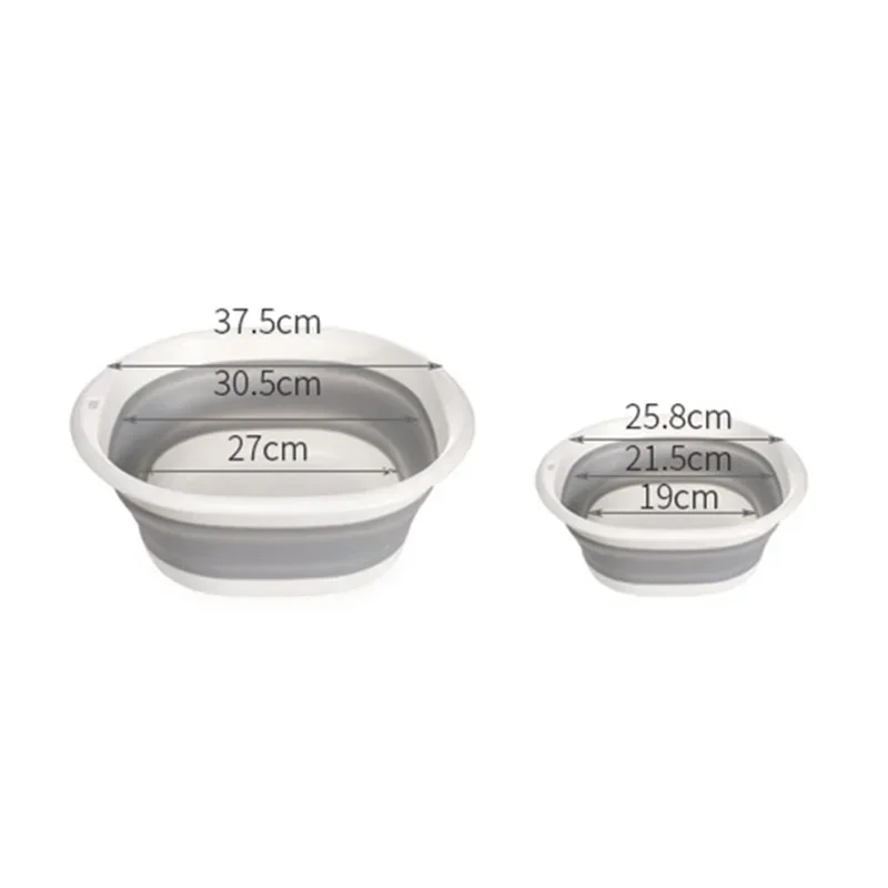 Portable Plastic Folding Wash Basin - Travel Laundry Tub for Home  Baby Bath