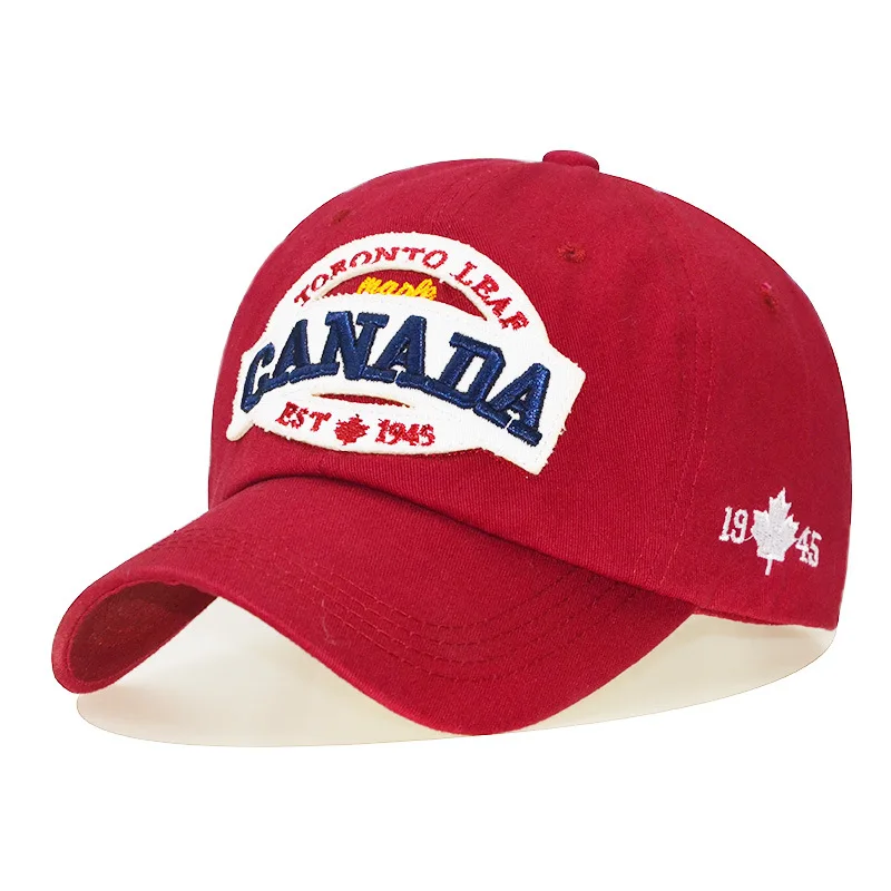 

New 1945 Trucker Cap For Men 100% Cotton Outdoor Sport Adjustable Women's Baseball Cap Letter CANADA Bone Hip Hop Caps