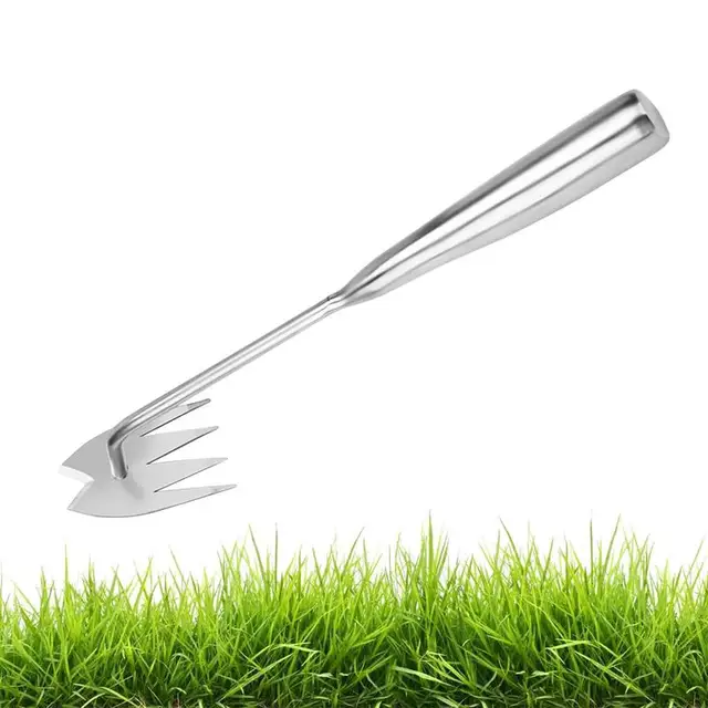 Gyomirtó Kézi Szerszám Kettős Célú 4 Fogak Pitypang Húzó Gyomi Fű Eltávolító Gyomhúzó