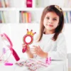 Wooden Toy Mirrors Handheld Crafts Boxwood Princess Birthday Party Decorations Child 2