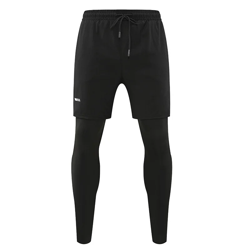 Summer Fitness Pants Men's Elastic Quick Dry Moisture Absorbing Pants Compression Breathable Running Bicycle Tights