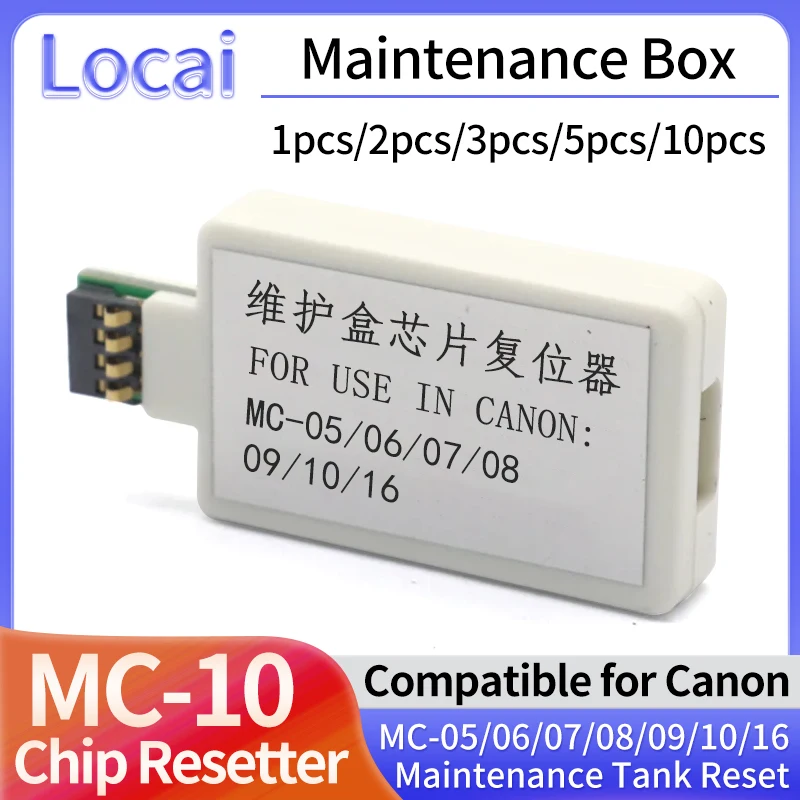 

MC-05 06 MC-07 MC-08 MC-09 MC-10 16 Maintenance box chip resetter for Canon iPF650 iPF655 670 680 685 iPF750 755 760 765 iPF780