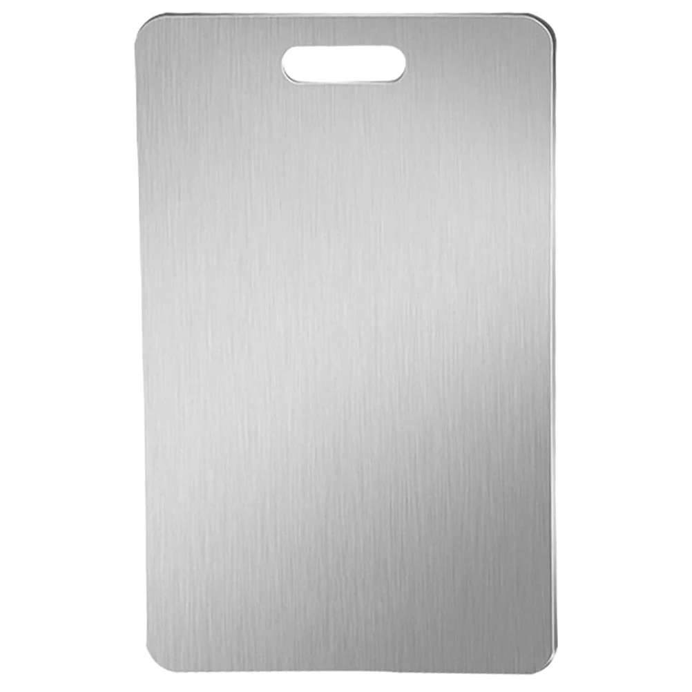 

Stainless Steel Cutting Board Glass Kitchen Utensil Fruit Meat Boards Child Useful Double-sided Chopping Home Cooking
