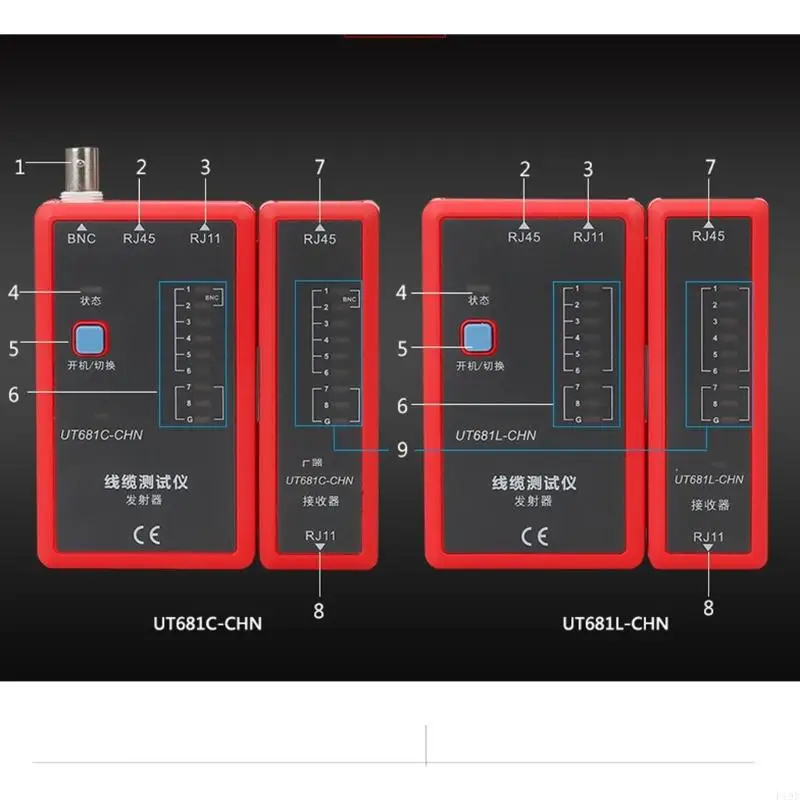 이더넷 동축 전화선 오류 감지 F19E를 위한 내구성 저전력 네트워킹 테스터