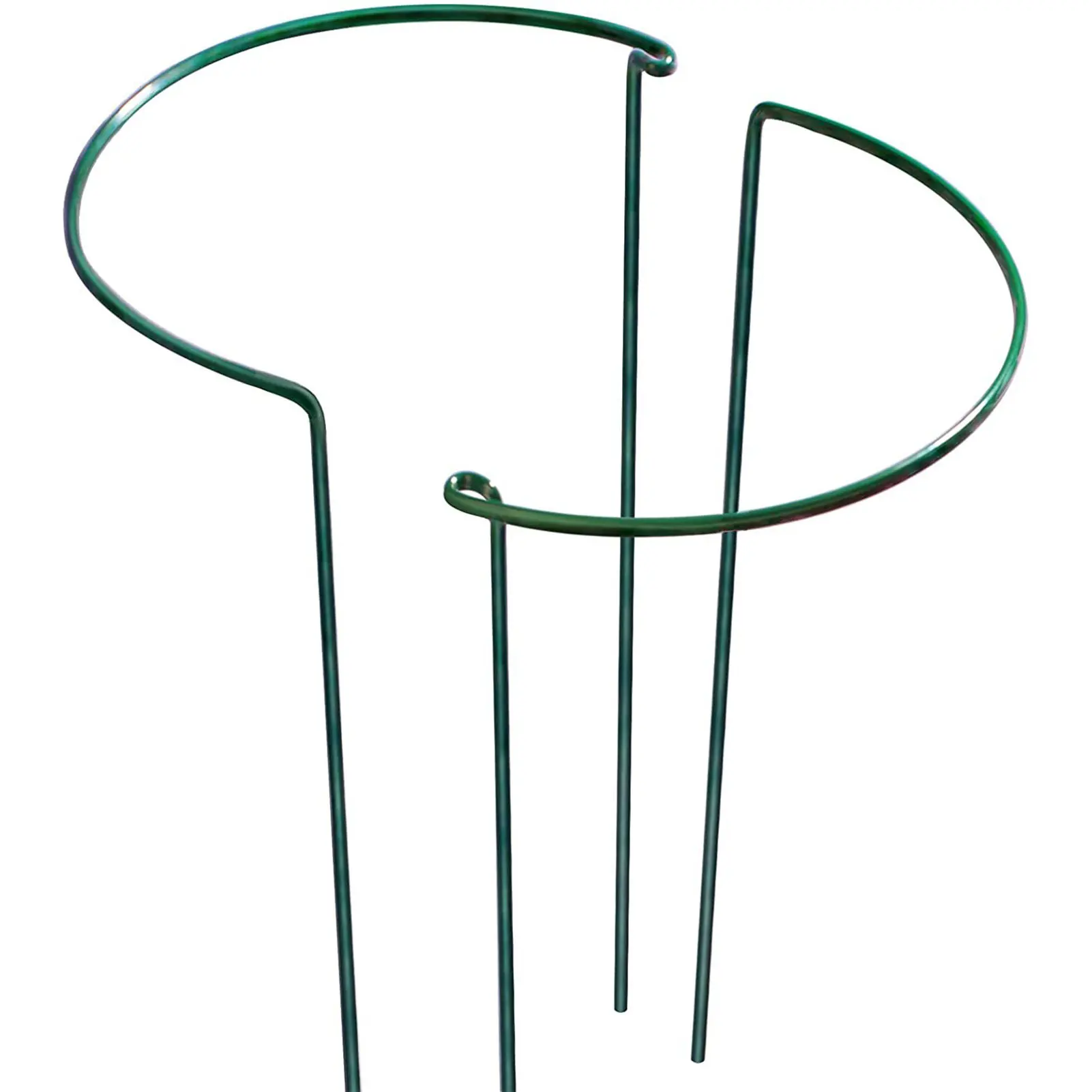 Marco de soporte de Metal para plantas de jardín, anillo de estaca para plantas de peonía y herbáceas, soporte de flores, enrejado de Escalada Artificial, decoración de jardín