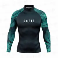 Unisex Surf Wear Men Surf T-Shirt Gym Clothes Swimwear Long Sleeve Swim Floatsuit Tops Uv Swimming Tight Rash Guard Surfing 2