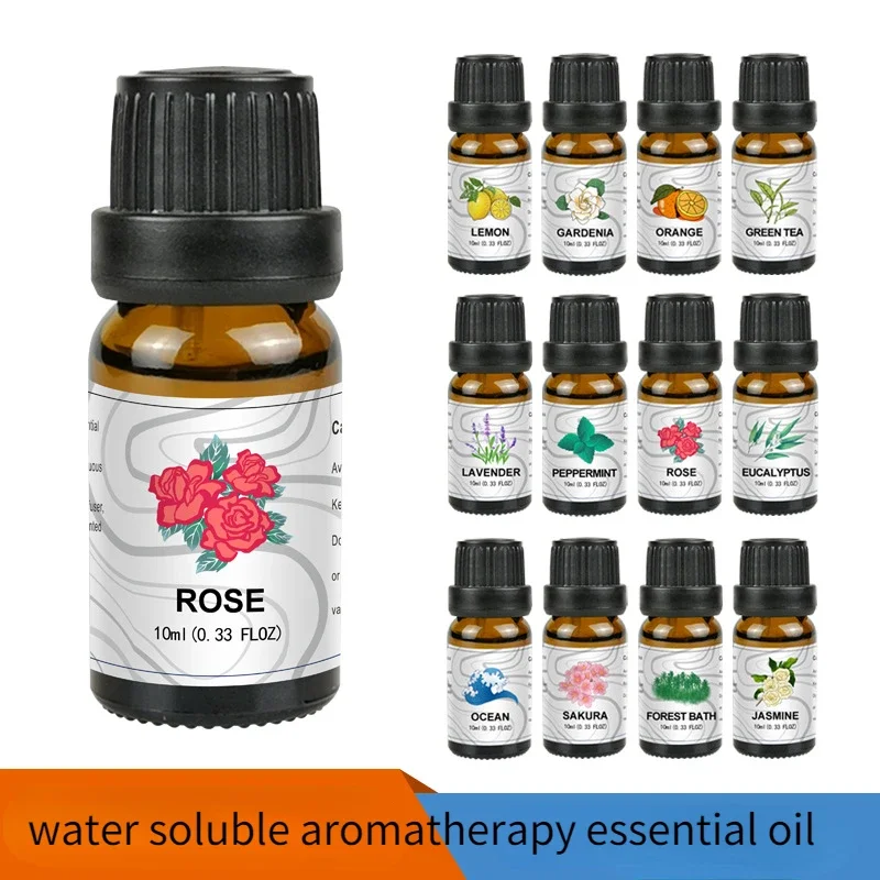 10ml Essential Oil Water-soluble Natural Plant Humidifier Aromatherapy Home Indoor Bedroom Fragrance Oil for Candle Making