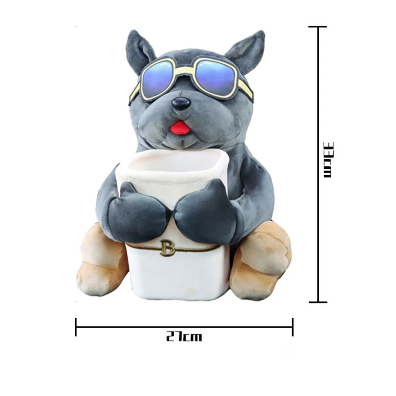 Copri Scatola Fazzoletti In Peluche Per Auto – Simpatico Animale Dei Cartoon, 22x20 Cm