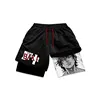 Anime Baki Hanma Gym Shorts Men Manga Print Workout Quick Dry Running Performance Short Pants Summer Mesh Beach Sport Sweatpants 5