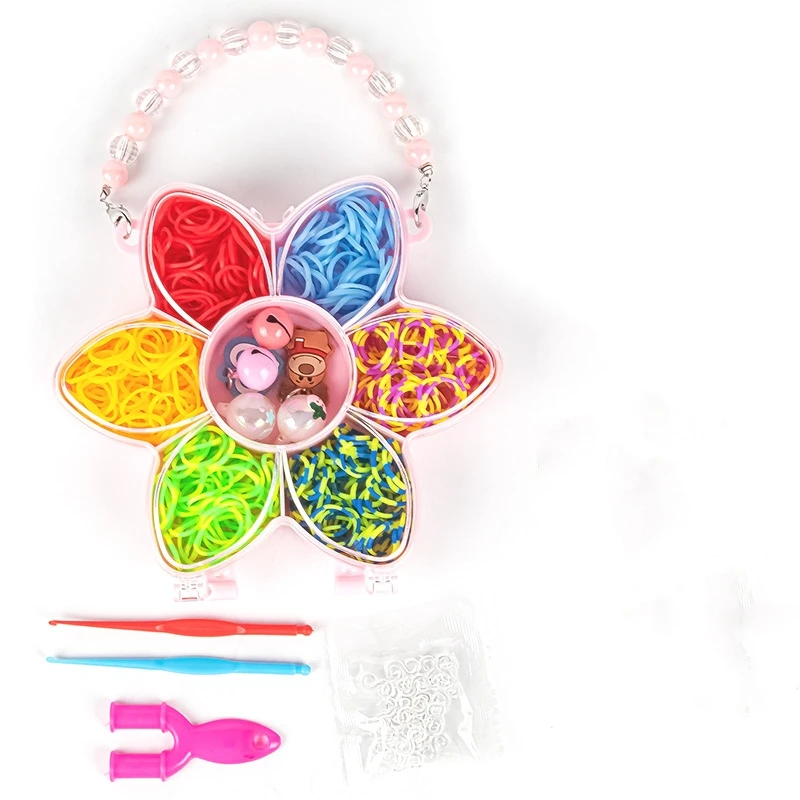 KAMICURE® Kit Loom Band 2800+ Elastici - 30 Colori Con Perline Alfabeto E Accessori - Regalo Creativo Per Bambini