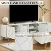Mid Century Modern TV Stand for 75" TV - Wood Entertainment Center with Storage Cabinet & Media Console for Living Room 3