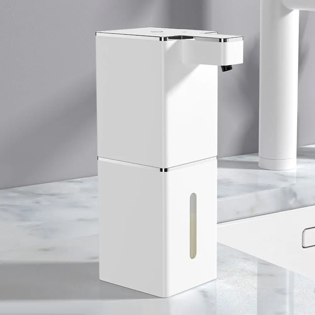 เครื่องจ่ายสบู่อัตโนมัติแบบไร้สัมผัส ความจุ 400 มล. ใช้งานง่ายแบบแฮนด์ฟรี เหมาะสำหรับห้องครัวและห้องน้ำ 1