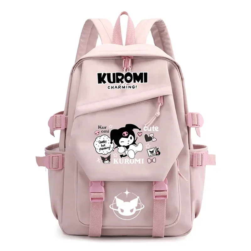 Mochila Sanrio Kuromi Large capacity Waterproof Backpack for School Kawaii Anime pink cosplay bag Travel Bag School Student girl