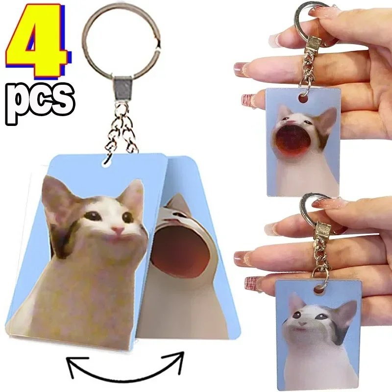 4pcs creative gifts for women Retro Decorative Keychain