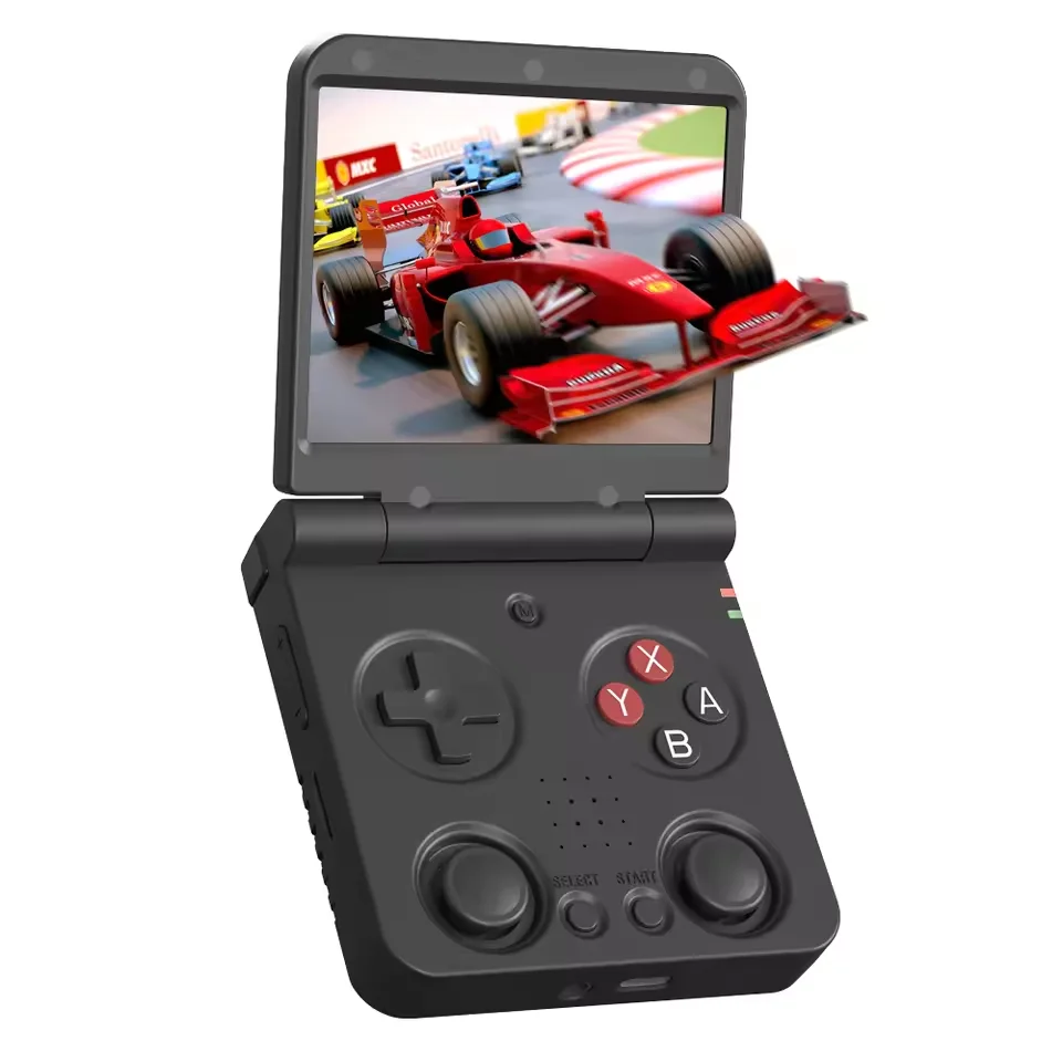 【新品未使用】Miyoo Flip ブラック MIYOO Flip V2 Portable Retro Game Console 3000mAh Battery