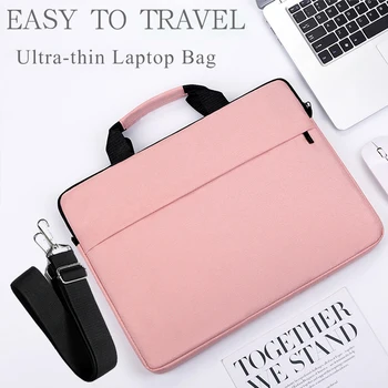 Laptop Bag Women 2025 13.3 14.1 15.6 17 Inch Office Notebook Sleeve Case Travel Computer Handbag Elegant Fashion Luxury 1