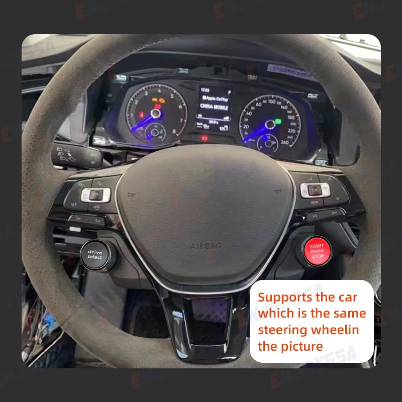 R8 Engine Start Button Drive Select Switch Steering Wheel Smart Key One Button Start for VW Golf 7 6 B8 Tiguan