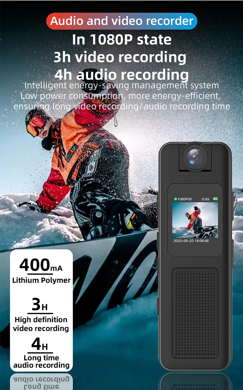 Description Picture 5 of itemHD 1080P Bodycam Holder Magnet Camcorders Sports Mini Consumer Digital Camera Video Small Cases Portable Camcorder Video Camera