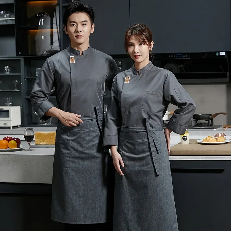 Restaurant Waiter Work Uniform Catering Chefs Short Sleeved Chef Work Uniform Restaurant Kitchen Uniform chef uniform