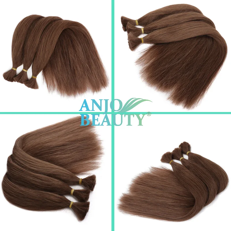 Human Hair Extensions Human Braiding Hair Bulk No Weft 16-28Inch Natural Human Hair Bulk For Braiding 50G/Pcs Remy Straight Bundles Extensions