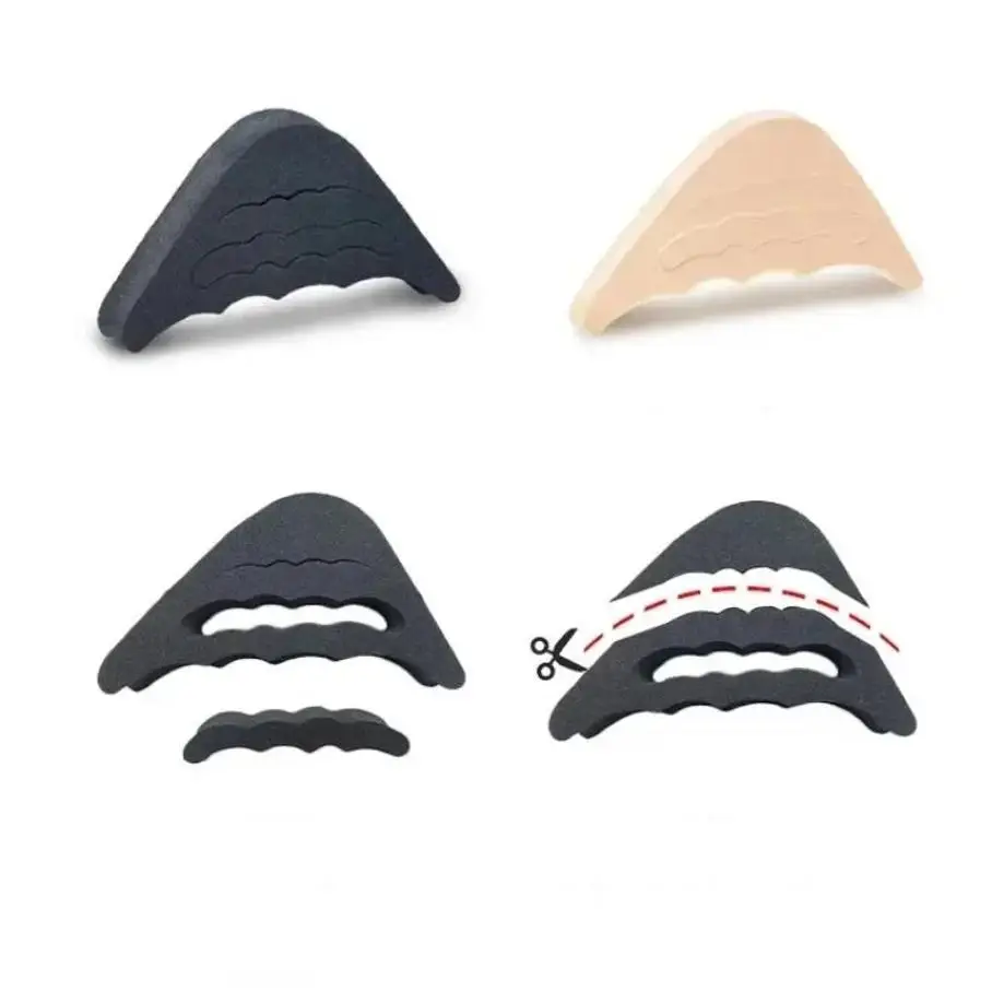 1 Pair Shoe Toe Plug Adjustable Size Anti Pain Forefoot Pad High Heels Filled Non Slip Soft And Thick