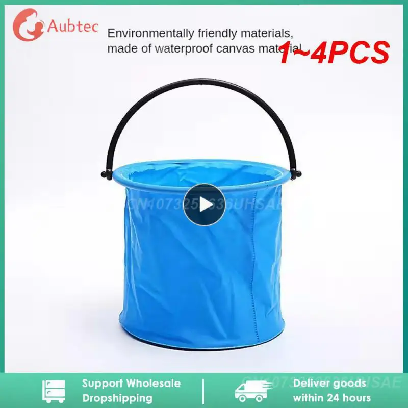 

1~4PCS Beach Sand Play Bucket Toy Folding Collapsible Bucket Gardening Tool Outdoor Sand Pool Play Tool Toy Kids Summer Favor