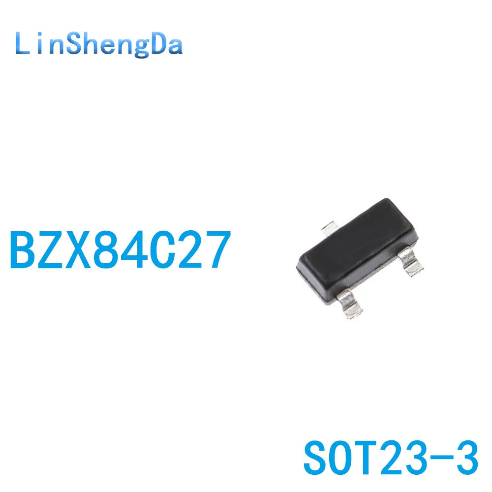 

Whole disc BZX84C27 voltage regulator diode 27V SMD SOT23 screen printed Y10 (3K installation)