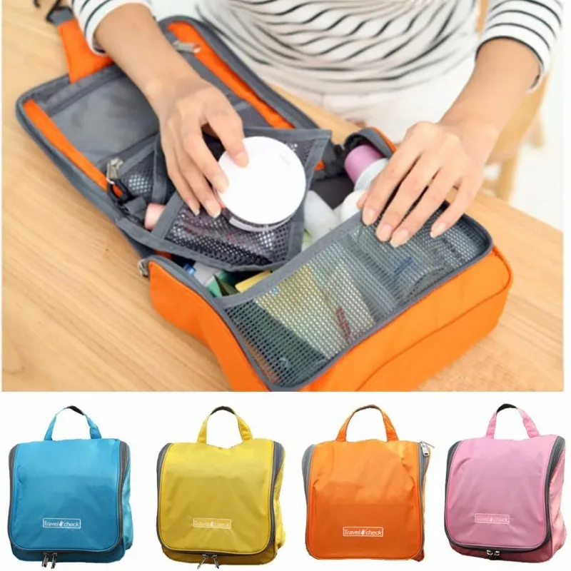 Outdoor travel accessories, makeup bag, large capacity waterproof makeup and shower bag, hanging bag storage, classified storage 2