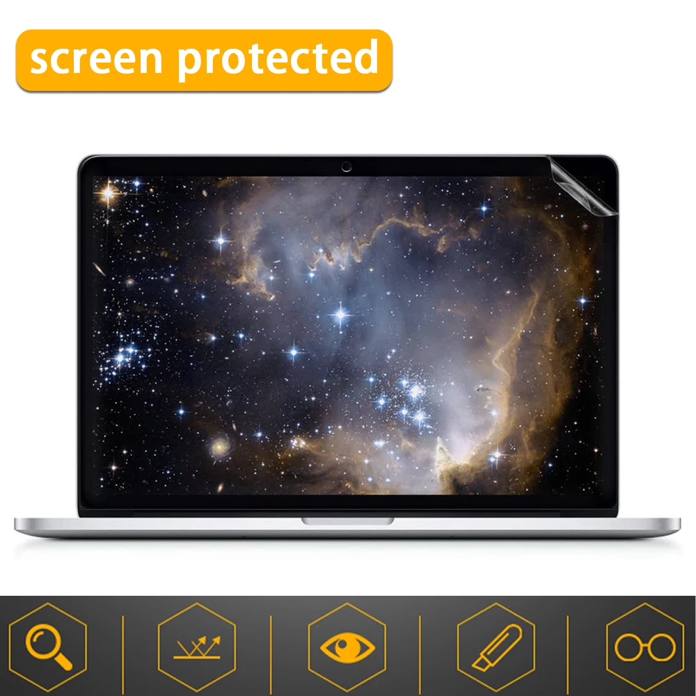 Pellicola Salvaschermo Per Macbook Pro 13 A2338 (M1) 2020 A1708 Cover Skin Hd Film Soft Guard A1706 A1989 A2159 A2251 A2289 Id