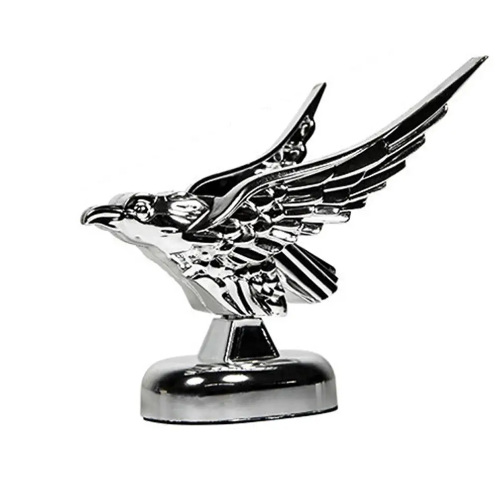 3D car hood ornament eagle emblem on a vehicle hood