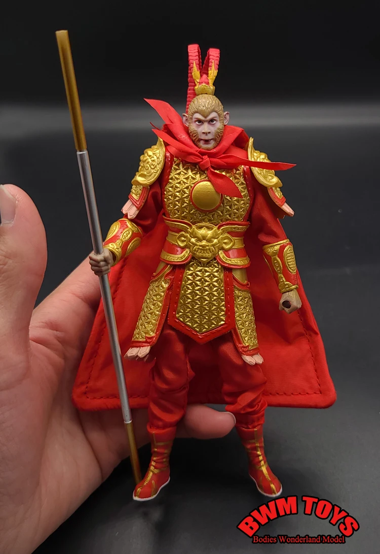 1/12中国の神話のキャラクターの旅と中西部の猿は、tangmonK 6インチ