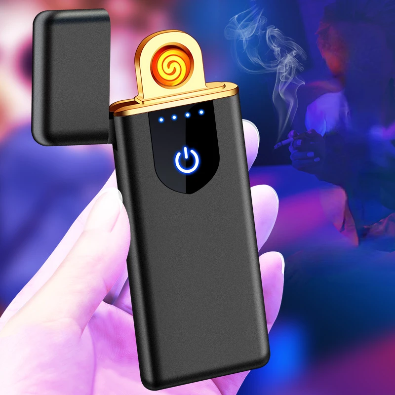 

JL721 New USB Charged Cigar Lighter Double-sided Ignition Convenient Lighter Touch Sensing Cigar Lighter Gift