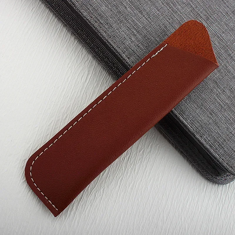 

3Pcs PU Leather Pencil Holder School Pen Storage Bag Pen Case Kawaii Pen Protective Sleeve Fountain Pen Cover Leather Case Gifts