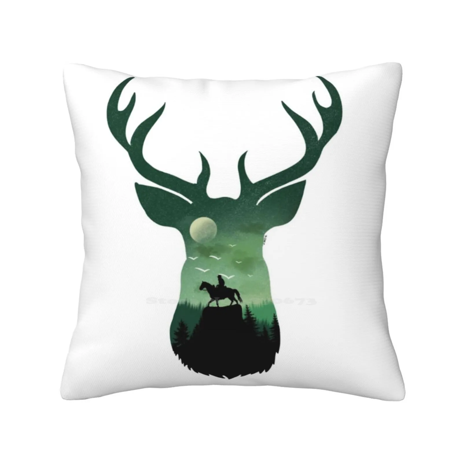 Arthur Morgan Deer / Stag Landscape Home Sofa Car Cushion Cover Federa Arthur Morgan Redemption Deer Rdr2 Read Dead
