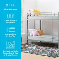 Mattress - 6 Inches, Bonnell Springs with Foam Layer, Teen or Children's Bed, Durable, Breathable Support, Boxed Mattress 2