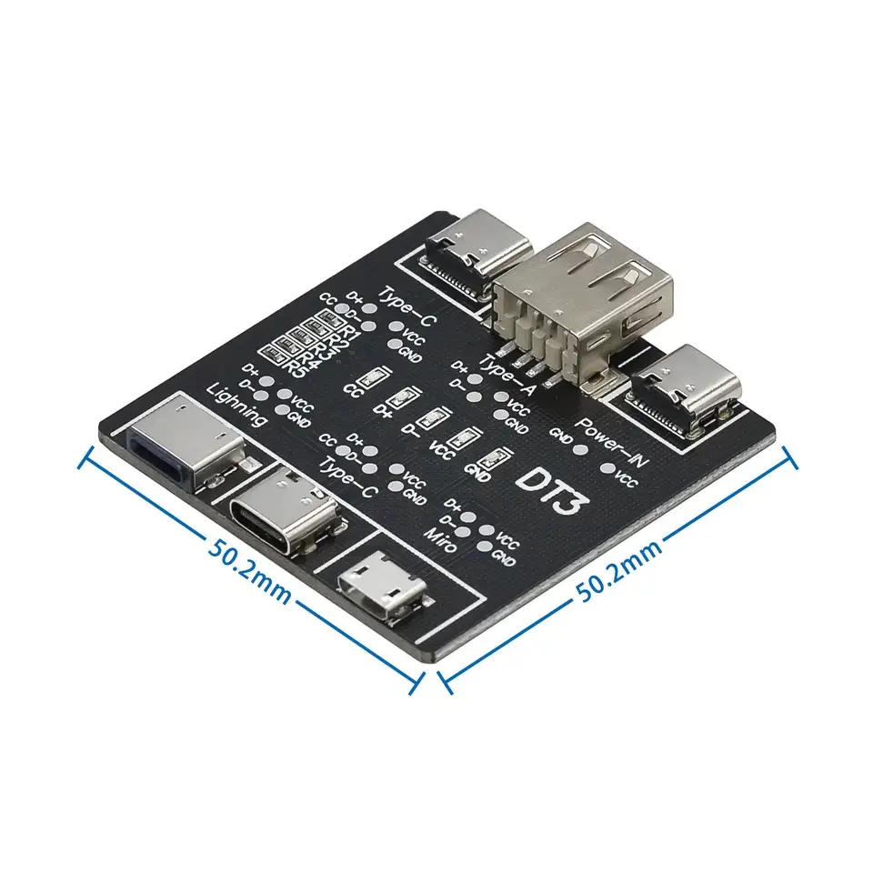 USB Data Cable On-Off Detection Board for Micro Type-C Port DT3 USB Cable Tester Fast Detection Lightweight Durable image 5