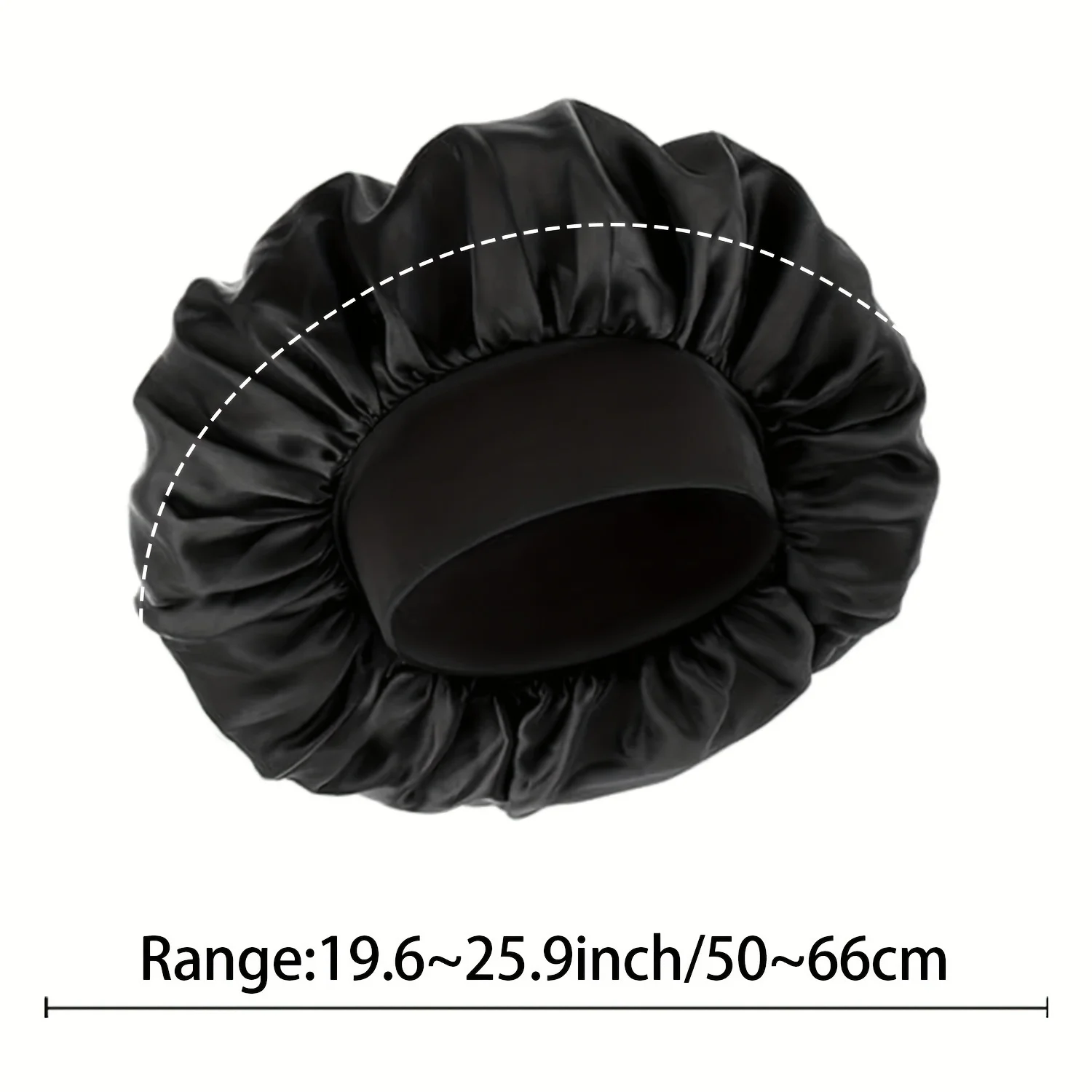 1pc Sleep Cap Silky Satin Lined Bonnet Hair Wrap Cover For Curly Hair Protection Women Men