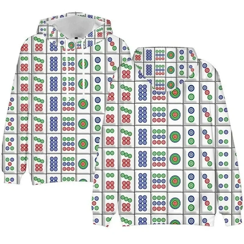 thumbnail image 1 of Sudadera con capucha con estampado 3D de la famosa china Mahjong, con dinero en circulación para hombres y mujeres, sudaderas casuales, pulóveres, chaquetas y abrigos, 1 of 5