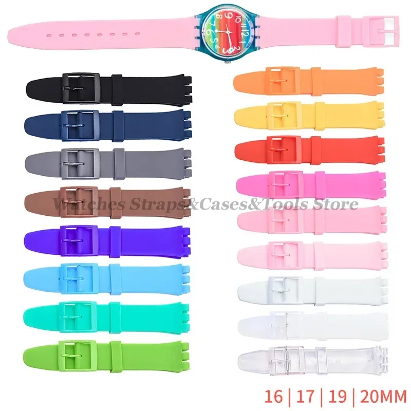 Soft Silicone Sports Watch Band - Rubber Strap Replacement