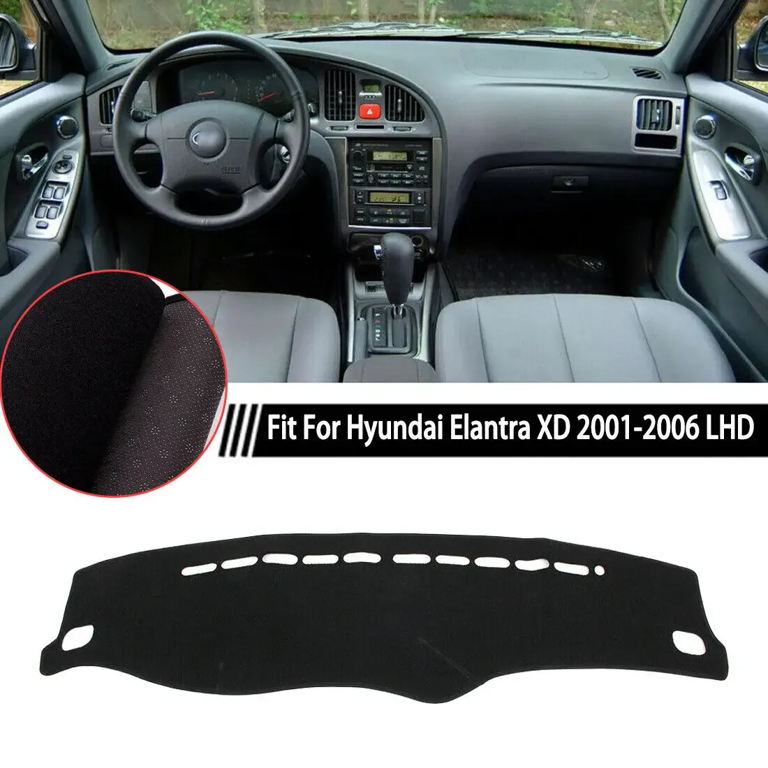 

Car DashMat Dashboard Cover Sun Protector Fit For Hyundai Elantra XD 2001-2006