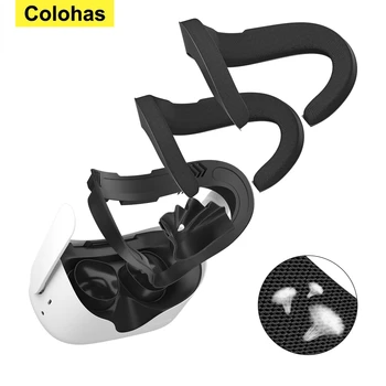 오큘러스 퀘스트 2 VR 얼굴 커버 교체, 얼굴 패드 쿠션 브래킷, 보호 매트, 아이 패드 마스크 커버, VR 게임 액세서리