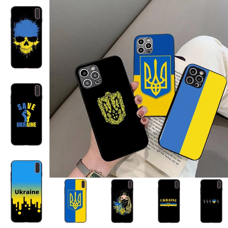 Keep Calm And Ukraine Of Flag Phone Case for iPhone 11 12 13 Mini Pro Max 8 7 6 6S Plus X 5 SE 2020 XR XS Funda Case iphone 13 pro max case leather
