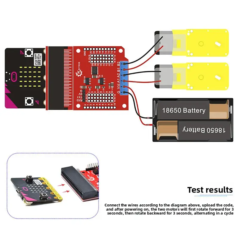 micro:bit Motor Drive Expansion Board - For BBC micro:bit Development Board, DIY Programming Experiment Accessories image 5