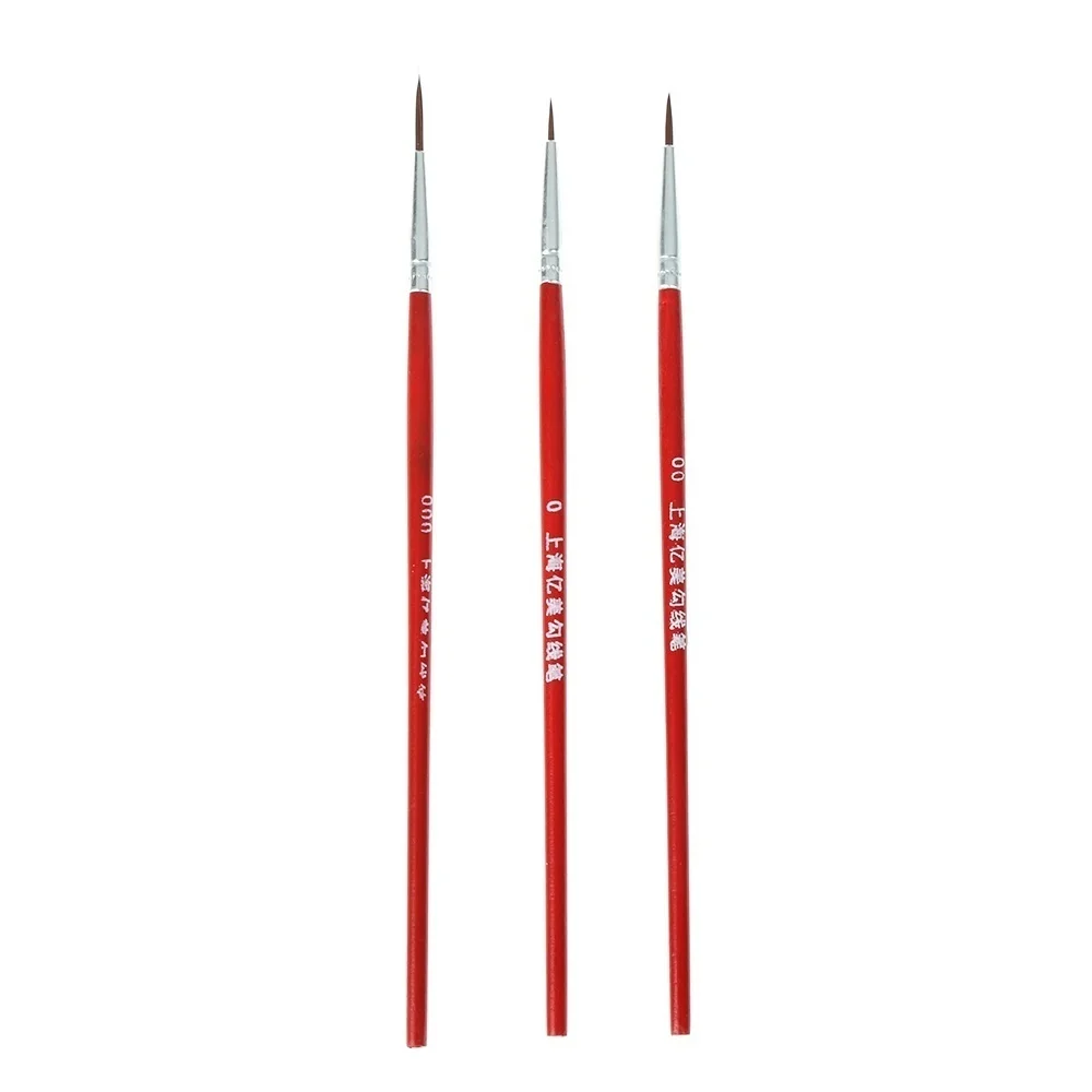 20pcs Thin Art Supplies Hand Painted Acrylic Hook Line Pen Paint Painting Brush Drawing 4