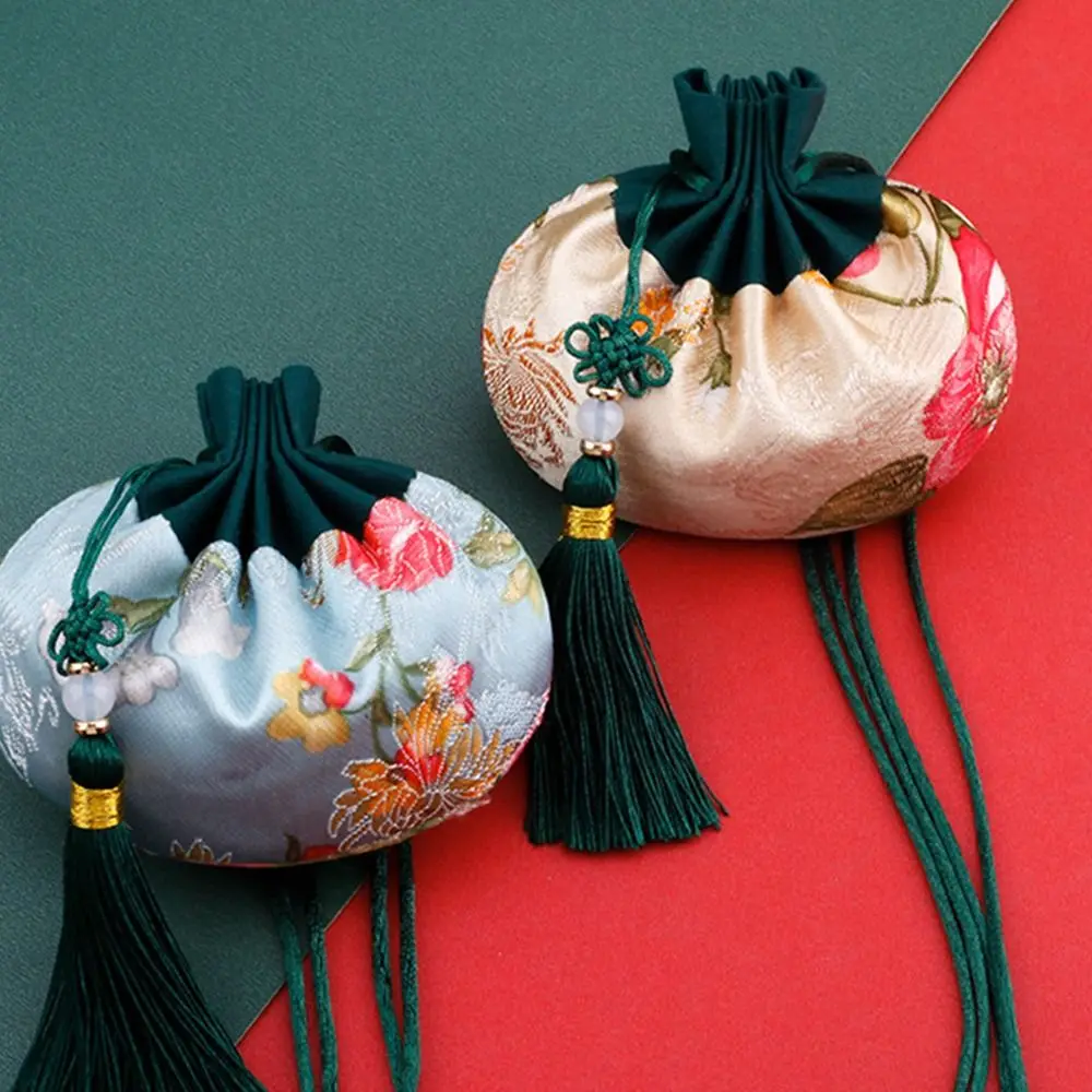 

Bag Car Hanging Small Purse Drawstring Bundle Pocket Jewelry Storage Bag Han Cloth Pocket Carry on Sachet Chinese Style Pouch
